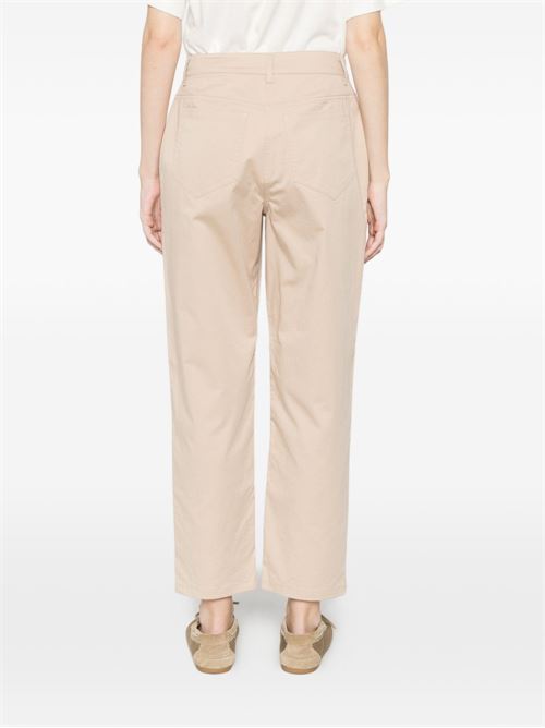 Pantalone donna Emme Marella slim in raso stretch beige EMME Marella | VOLPINO002